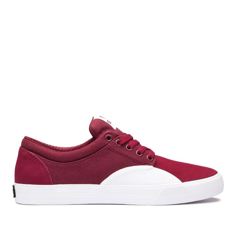 Buty Supra CHINO - Buty Skate Damskie - Bordowe (PXOF-31769)